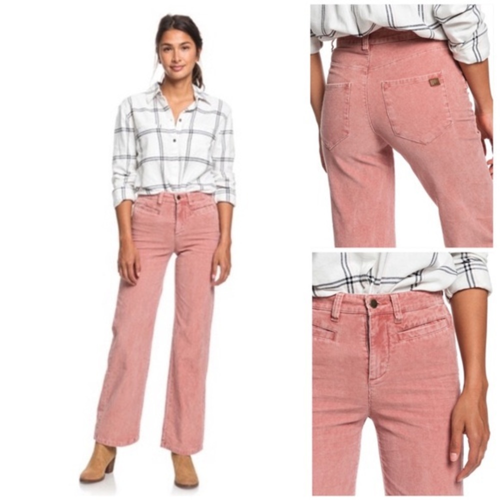 ROXY Discover People Pink Corduroy Pants